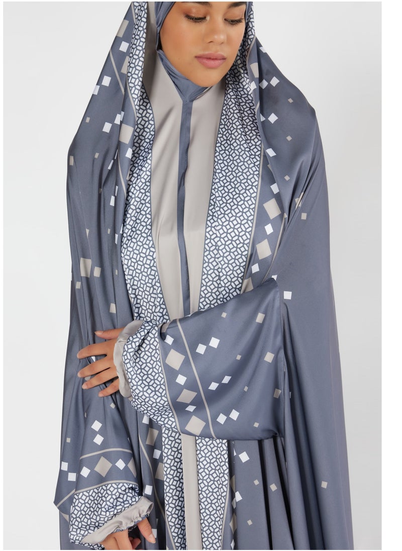 Sabr 'Abu Dhabi' Prayer Dress, Grey  - Image 4