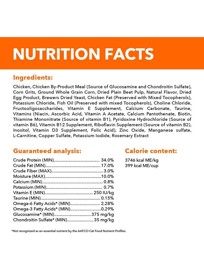 IAMS PROACTIVE HEALTH Healthy Senior Dry Cat Food with Chicken Cat Kibble, 7 lb. Bag - Image 5