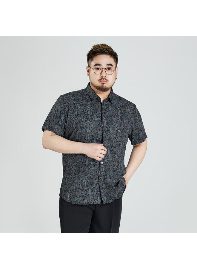 Ayoupang Summer Plus Size Floral Shirt Ice Silk Thin Seamless Elastic Undershirt - Image 3