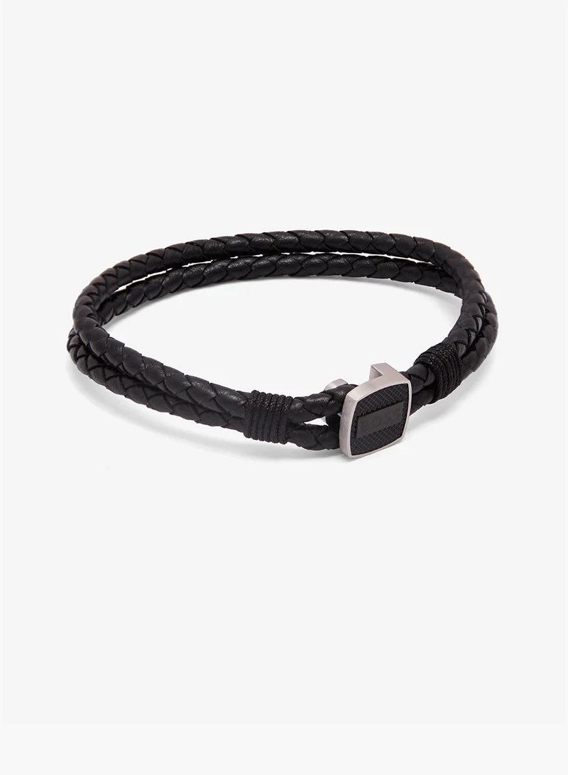 BOSS 1580047M Seal Leather Bracelet