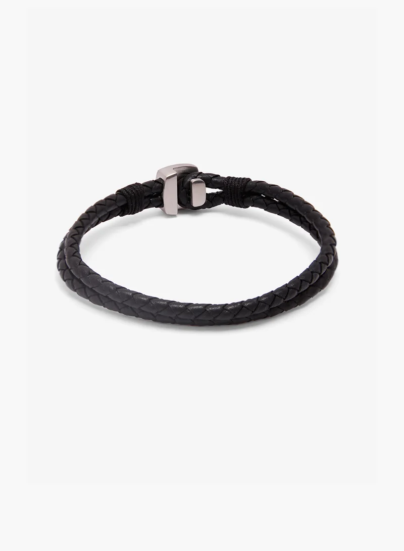 BOSS 1580047M Seal Leather Bracelet