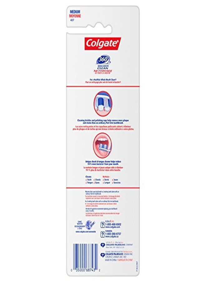 Colgate 360 Adult Toothbrush, Medium (4 Count) - Image 2