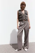 اتش اند ام Grey Medium Dusty