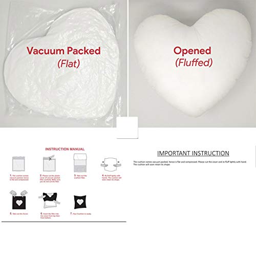 Next Bazaar Valentine Gift Red & Golden Rose, Red Fur Cushion with filler (15 x 15) and Heart shape greeting card - Image 3