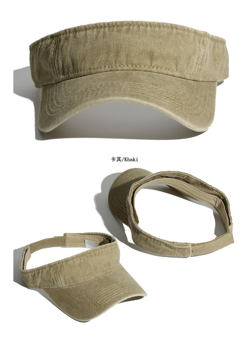 Sports Sun Visor Hats，Cotton Adjustable Sun Caps for Men Women - Image 5