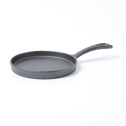 HAWOK Cast Iron Mini Round Griddle-5" Crepe Pan-Pre-Seasoned Skillet Set of 6… - Image 4