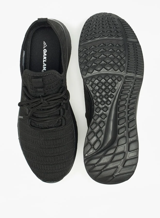 Oaklan by Shoexpress Oakland Mesh Textured Shoes with Lace-Up Closure