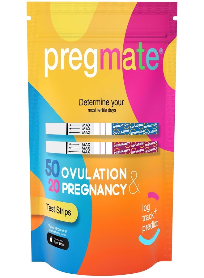 Pregmate 50 Ovulation and 20 Pregnancy Test Strips - Image 1