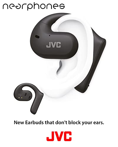 JVC Nearphones Open Ear True Wireless Headphones with 16mm Large Drivers for Powerful Sound, Single Ear use, and Long Battery Life (up to 17 Hours) - HANP35TW (Black) - Image 2