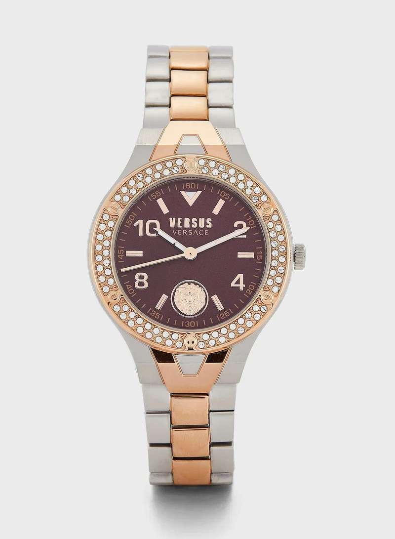 VERSUS VERSACE Steel Strap Analog Watch