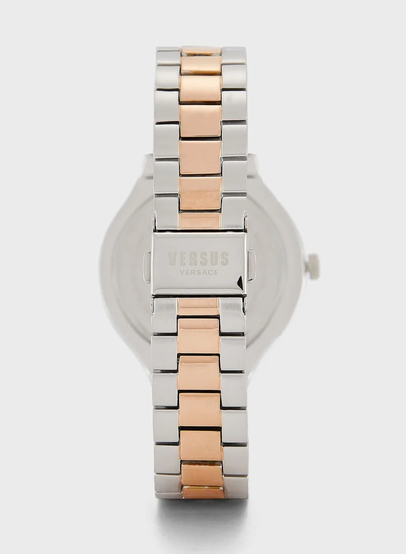 VERSUS VERSACE Steel Strap Analog Watch