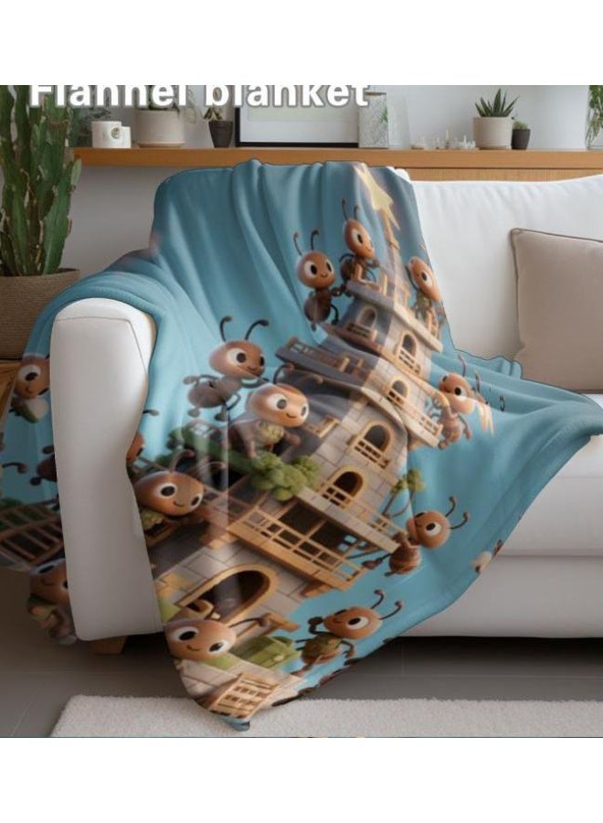 عام بطانية رقيقة من الفانيلا (حرارة ومريحة، ومناسبة للنوم واستخدام اللعبة والغبار والرمل) 150 سم * 200 سم - 83 - Image 4