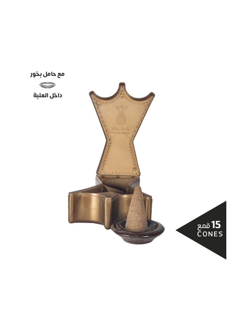 بخور أنسام بخور مخروطي من انسام - 15 قمع هرمي الشكل (مملكة الورد) - Image 3