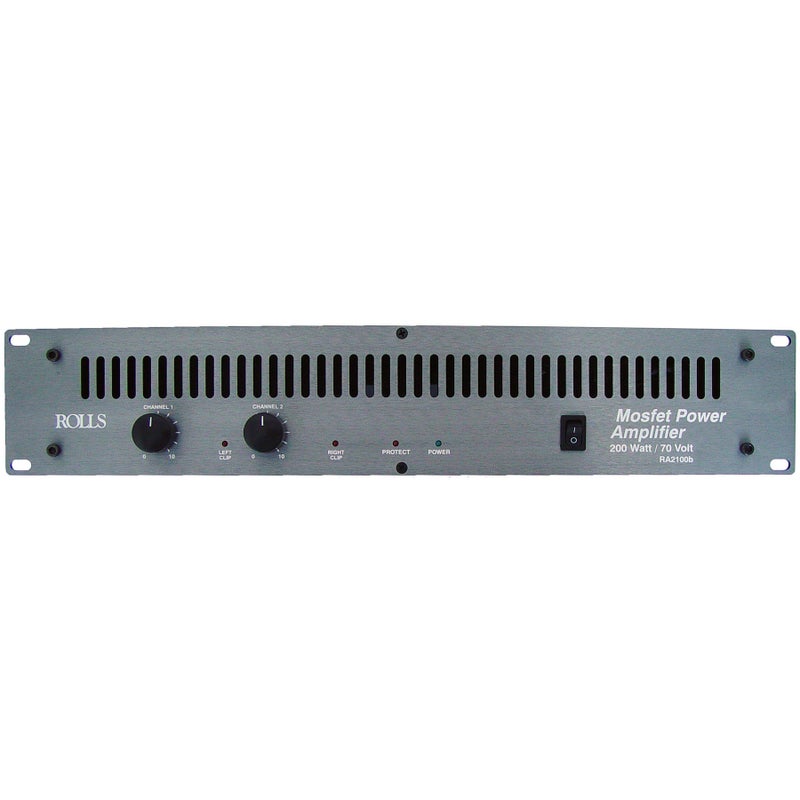 Rolls RA2100b 2-Channel 100 Watts/RMS Channel @ 4 Ohms Power Amplifier - Image 5