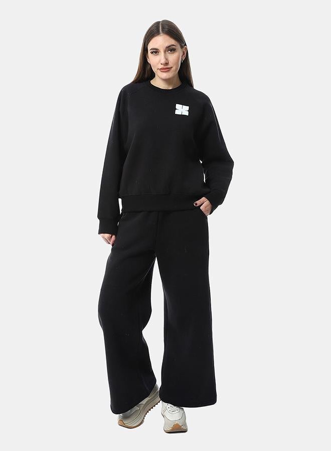 XTCY Milton raglan sleeve pajamas black women black 2XL B4-black-2XL - Image 1