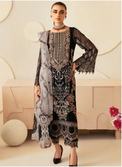 Sky cashmere Dastoor 3 Piece Chiffon Dress  - Image 2