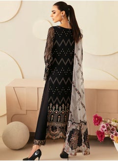 Sky cashmere Dastoor 3 Piece Chiffon Dress  - Image 3