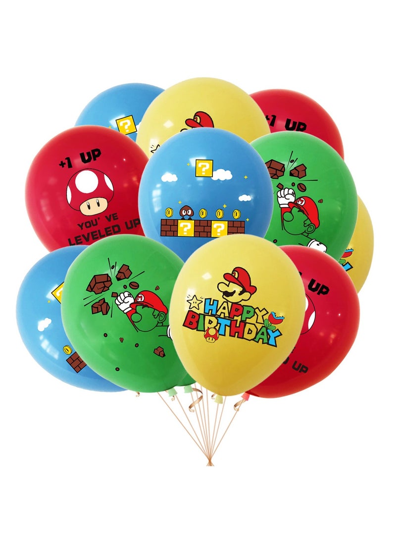 null - Super Mario Birthday Party Decoration Set Happy Birthday Banner Bunting Cake Decorating Topper Balloons For Boys Girls Birthday Baby Shower Decoration - Image 1