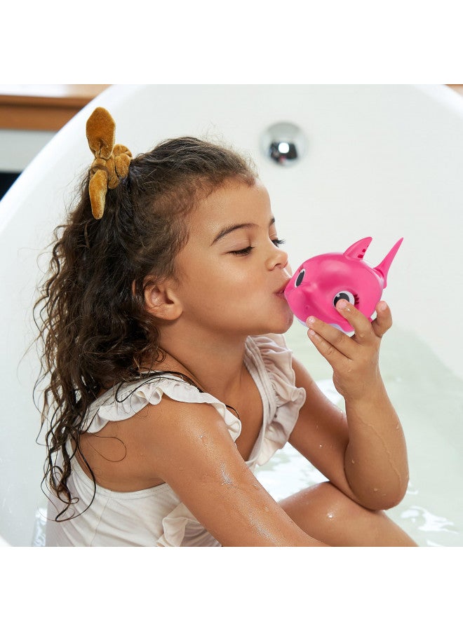 Robo Alive Junior Baby Shark New Silicon Fins Version Singing and Swimming Mommy Shark (Pink) by ZURU - Image 4