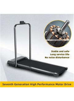Denzoz Foldable Treadmill 300 lb Capacity Walking Pad 2.5HP Treadmill Under Desk Portable Treadmill for Home and Office Folding Treadmill 2 in 1 with Remote Control LED Display  - Image 2