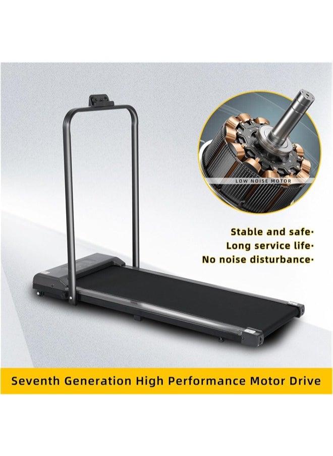 Denzoz - Foldable Treadmill 300 lb Capacity Walking Pad 2.5HP Treadmill Under Desk Portable Treadmill for Home and Office Folding Treadmill 2 in 1 with Remote Control LED Display - Image 1