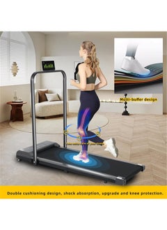 Denzoz Foldable Treadmill 300 lb Capacity Walking Pad 2.5HP Treadmill Under Desk Portable Treadmill for Home and Office Folding Treadmill 2 in 1 with Remote Control LED Display  - Image 3