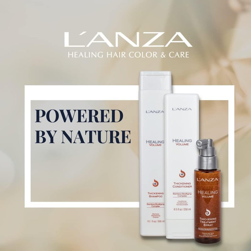 LANZA L'ANZA Healing Volume Thickening Treatment Hair Spray, Boosts Shine, Volume, and Thickness for Fine and Flat Hair, Rich With Bamboo Bodifying Complex and Keratin (3.4 Fl Oz) - Image 3
