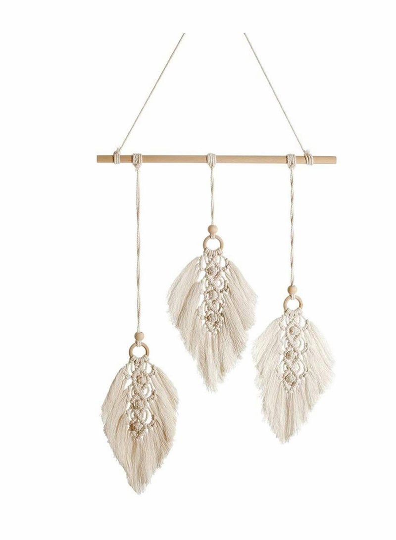 Macrame Wall Hanging Handmade Woven Art Butterfly Tapestry Boho Home Decor - Image 1
