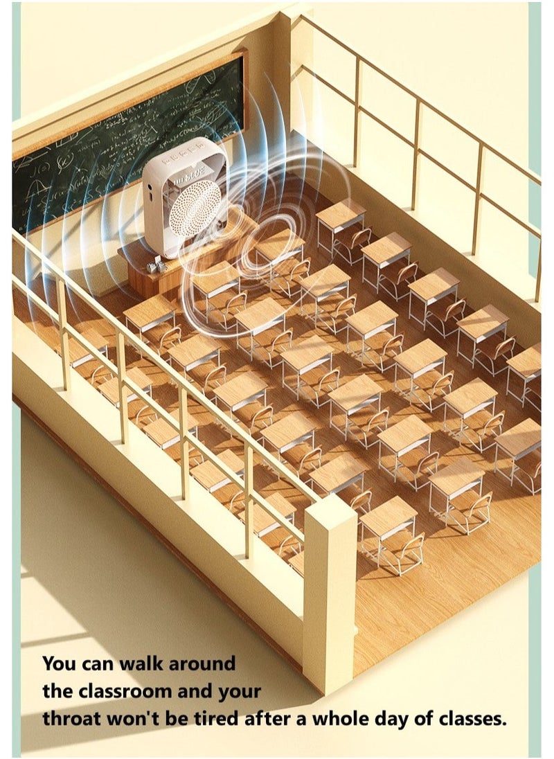 Mirror Amplifier for Wired Microphone Headset, Personal Microphone Voice Amplifier, Speaker for Teachers, Guide/Coaching Conference/Yoga/Fitnessï¼Pinkï¼ - Image 5