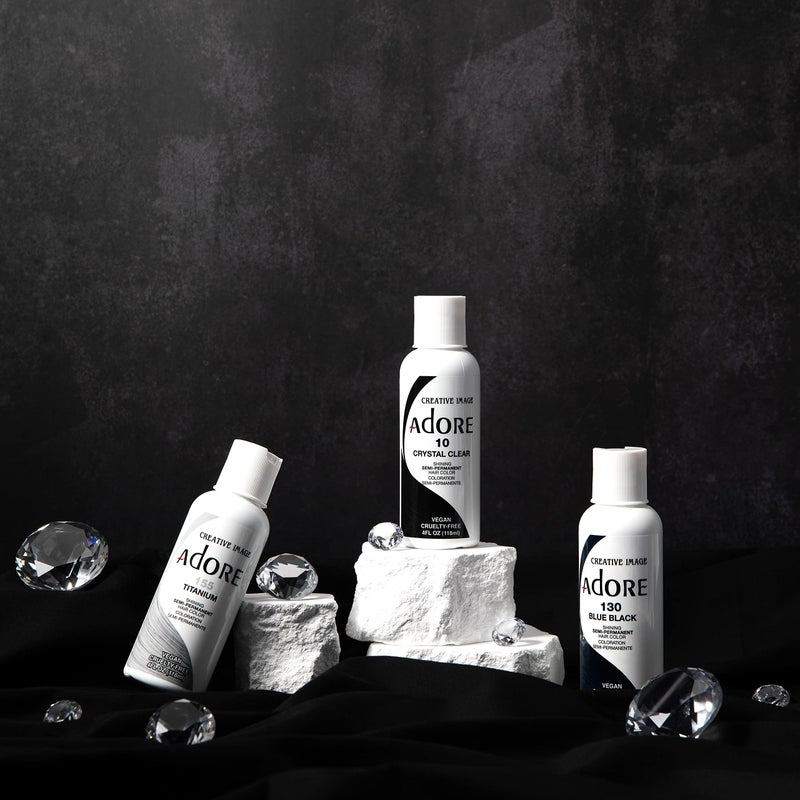 Adore Semi Permanent Hair Color - Vegan and Cruelty-Free Hair Dye - 4 Fl Oz - 155 Titanium (Pack of 1) - Image 5