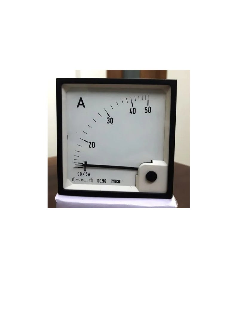 AC Analogue Panel Ammeter 96x96 CT Type Secondary 1A ERI96/ESI96 - Image 1