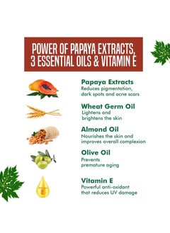 Nature's Essence Flawless Papaya Facial Kit, Weight - 60gm + 50ml  - Image 5