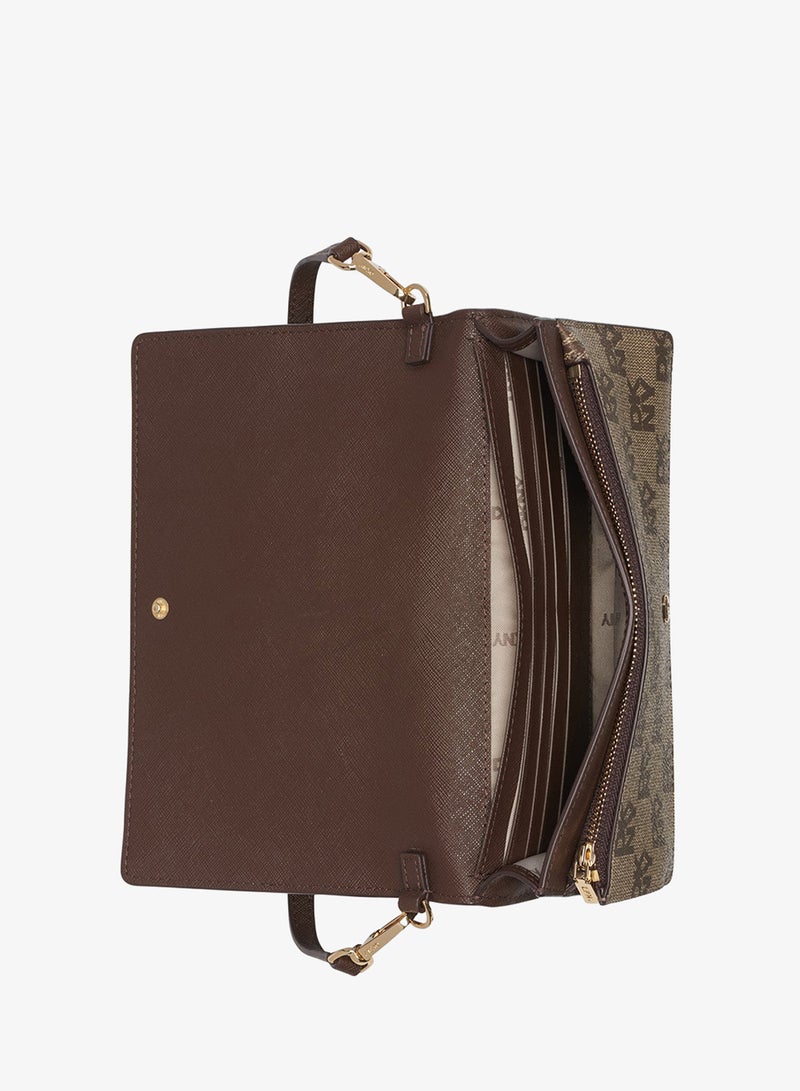 DKNY Echo Logo Flap Over Crossbody - Image 4