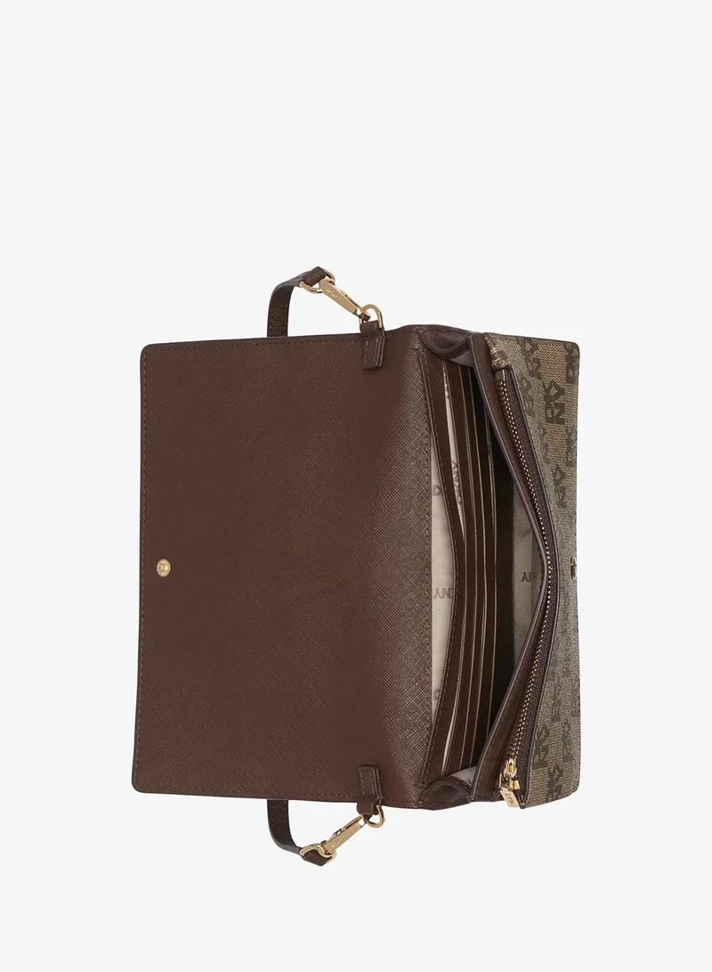 DKNY  Echo Logo Flap Over Crossbody for Women | Best Price UAE