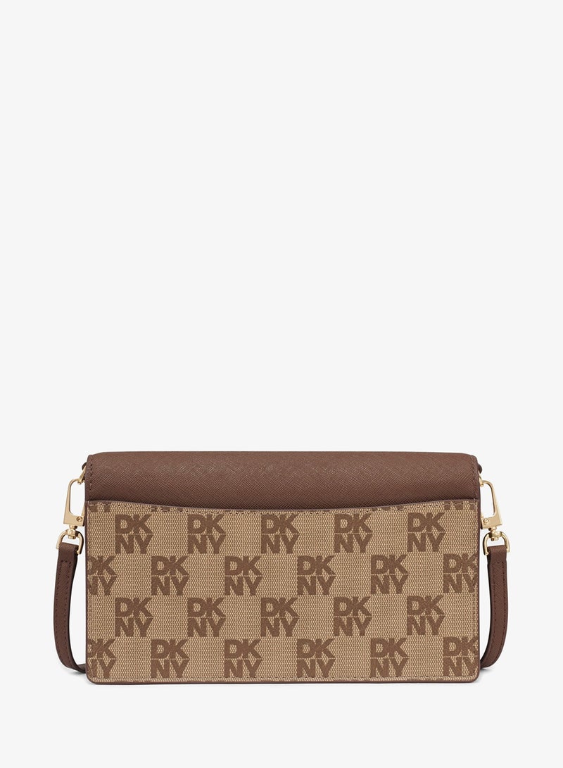 دكني حقيبة كروس بودي بشعار إيكو وغطاء قلاب - Image 2