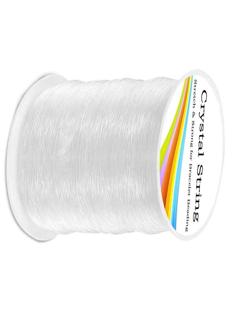 DIY Crafts - DIY Crafts 1 Pc, Tangus, Elastic String, Non Stretchy Bracelet String Crystal String Bead Cord for Bracelet, Beading Jewelry Making Beading Invisible C(1 Pc, Tangus) - Image 1