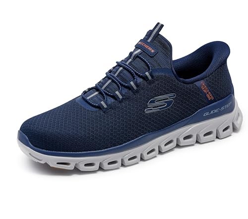 Skechers Men's Glide-Step Noxus Hands Free Slip-in Sneaker,Navy,8 - Image 5