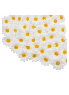 KASTWAVE Artificial Daisy, 100 PCS Silk Daisy Heads, Fake Fabric Gerbera, 1.5inch Floral Head, Artificial Gerber Daisy, for Wedding Decoration Home Decoration, DIY Eggs, Beach Bonnet Craft, White  - Image 3