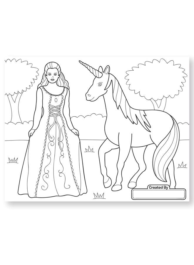 Melissa & Doug Princess & Fairy Jumbo Coloring Pad - Image 4