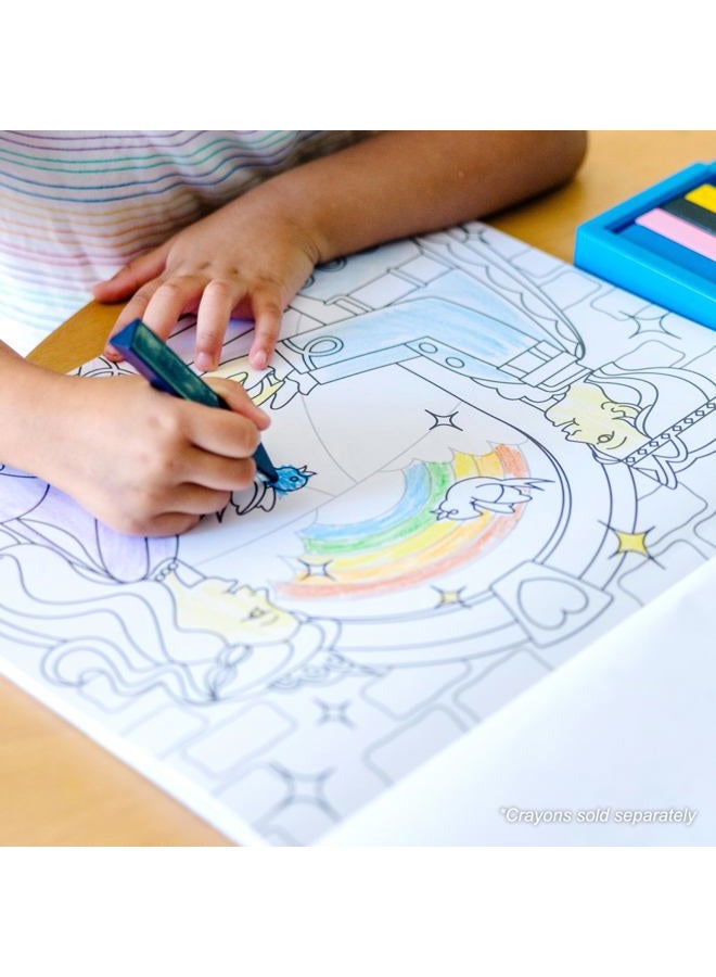 Melissa & Doug Princess & Fairy Jumbo Coloring Pad - Image 2