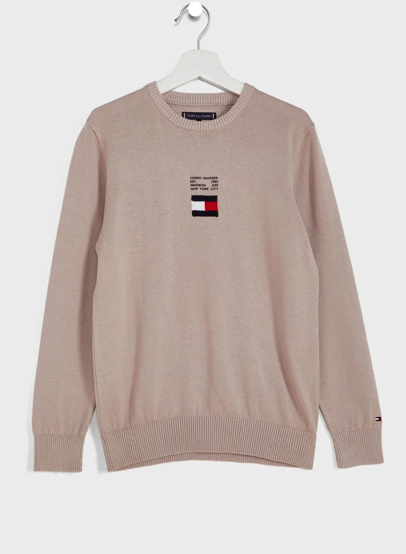 TOMMY HILFIGER Kids Logo Sweater