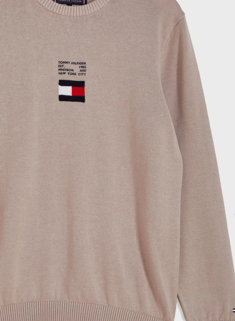 TOMMY HILFIGER Kids Logo Sweater