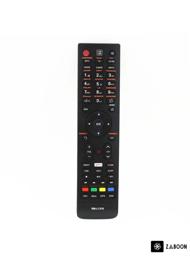 Zaboon New REC LEM-101 Remote Control for Smart TV LCD LED
