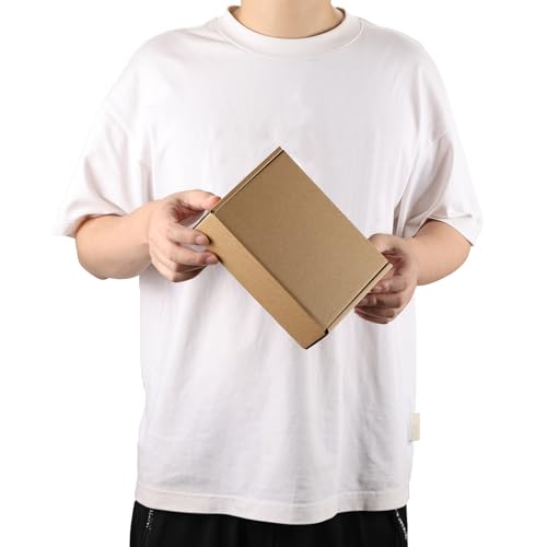 Serwrsw 7x5x2 inch Shipping Boxes Set of 15 Brown, Inner Size 6.6x4.6x1.6 inch Cardboard Box Mailers for Small Business Packaging Mailing or Gift Wrapping Giving - Image 4