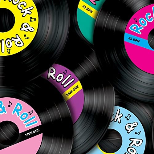 Beistle Printed Rock & Roll Table Runner Party Accessory (1 count) (1/Pkg) - Image 4
