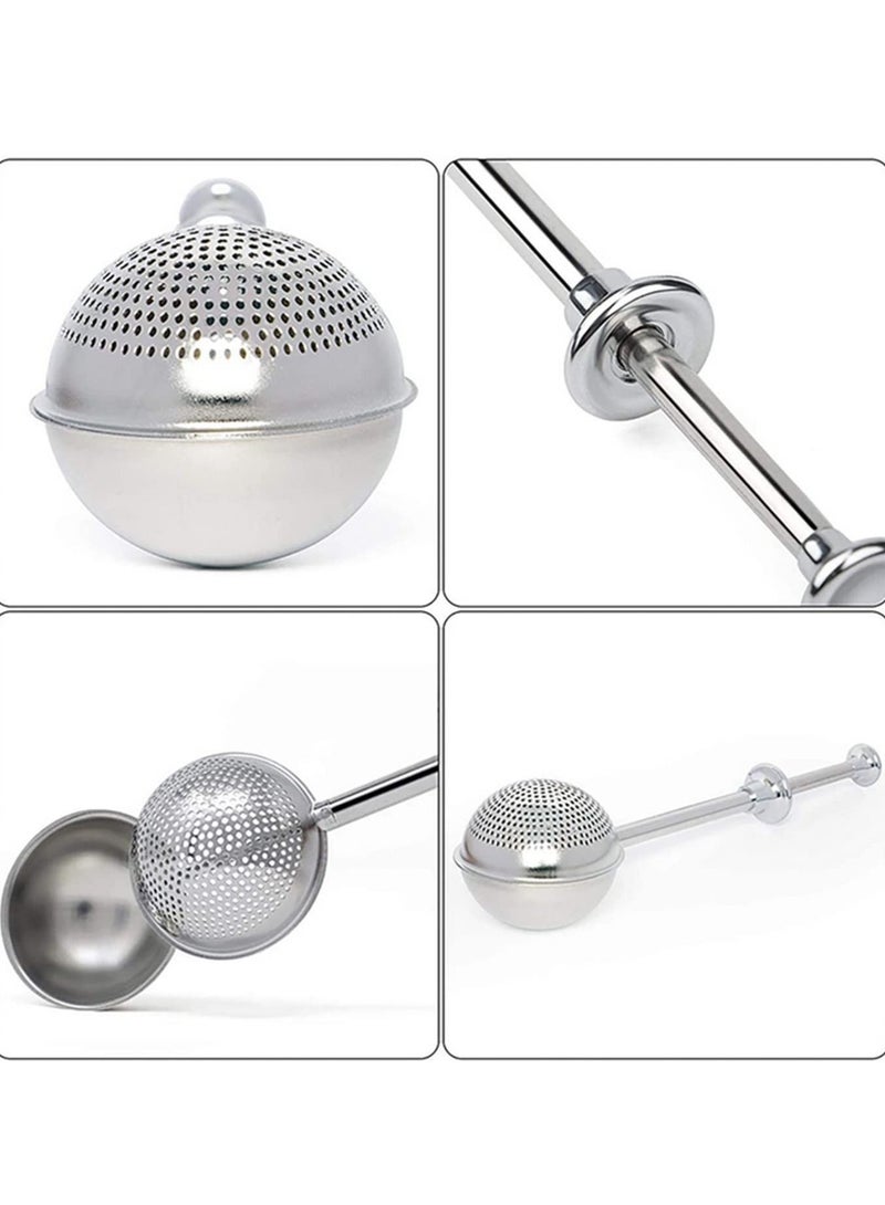 Bakers Dusting Wand for Sugar Flour and Spices, Stainless Steel Flour Duster for Baking, Powdered Sugar Shaker Duster Sifter, Spring-operated Handle for One-handed Operation - Image 4