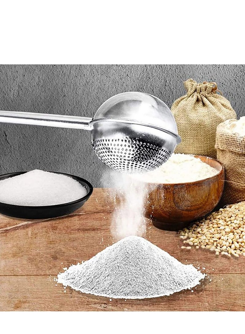 Bakers Dusting Wand for Sugar Flour and Spices, Stainless Steel Flour Duster for Baking, Powdered Sugar Shaker Duster Sifter, Spring-operated Handle for One-handed Operation - Image 5