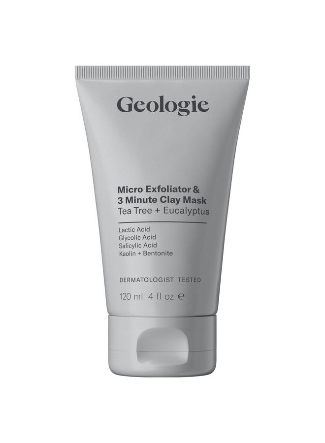 Micro Exfoliator & 3 Minute Clay Mask | Tea Tree + Eucalyptus | 4 Fl Oz