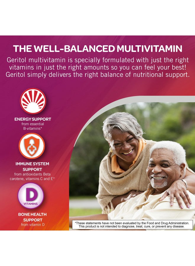Geritol Geritol, Multivitamin Supplement, Contains B-Vitamins, Antioxidants, Vitamins C, E & D and Iron, 26 Essential Vitamins and Minerals, Gluten-Free, Non-GMO, No Artificial Sweeteners, 40 Tablets  - Image 3
