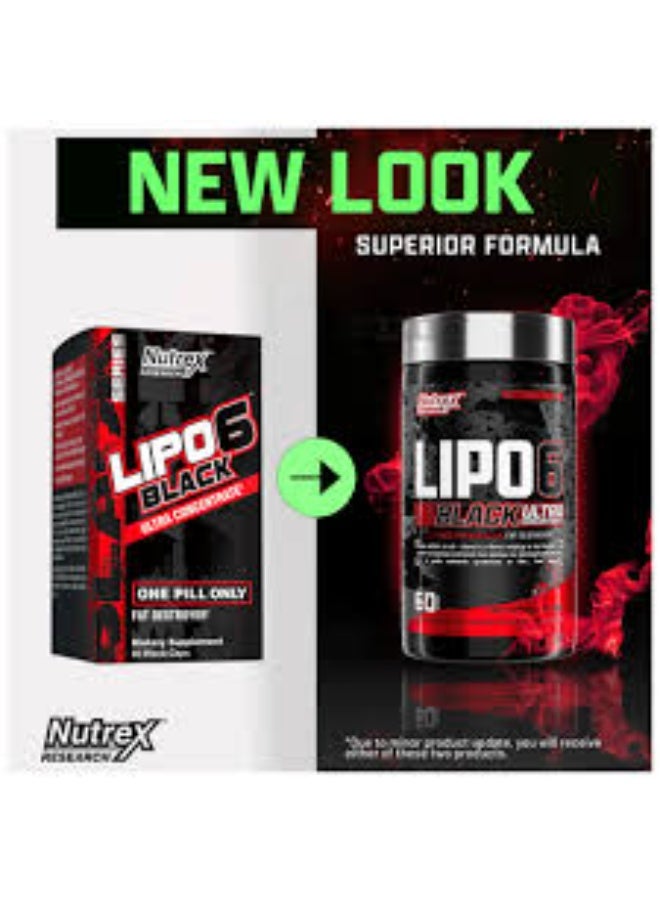 Nutrex Research Nutrex Lipo-6 Black UC 60Cap - Image 1
